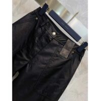 Louis Vuitton Women LV SKI Crinkled Nylon Flared Ski Pants Polyamide Black (7)