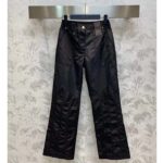Louis Vuitton Women LV SKI Crinkled Nylon Flared Ski Pants Polyamide Black - Image 2