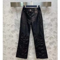 Louis Vuitton Women LV SKI Crinkled Nylon Flared Ski Pants Polyamide Black (7)
