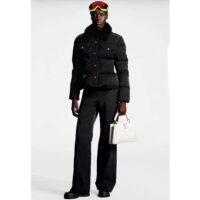 Louis Vuitton Women LV SKI Crinkled Nylon Peplum Puffer Jacket Polyamide Black (6)