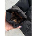 Louis Vuitton Women LV SKI Crinkled Nylon Peplum Puffer Jacket Polyamide Black - Image 10