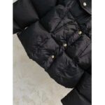 Louis Vuitton Women LV SKI Crinkled Nylon Peplum Puffer Jacket Polyamide Black - Image 9