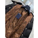 Louis Vuitton Women LV SKI Crinkled Nylon Peplum Puffer Jacket Polyamide Black - Image 8