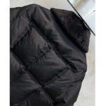 Louis Vuitton Women LV SKI Crinkled Nylon Peplum Puffer Jacket Polyamide Black - Image 5