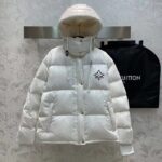 Louis Vuitton Men LV SKI Glossy Nylon Puffer Jacket Polyamide White - Bild 3