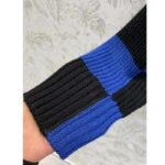 Louis Vuitton Men LV SKI Graphic Hooded Pullover Snowflake Motif Cashmere Black Blue – Image 10