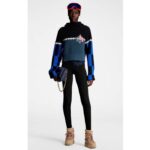 Louis Vuitton Women LV SKI Graphic Hooded Pullover Snowflake Motif Cashmere Black Blue - Image 11