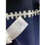 Louis Vuitton Men LV SKI Graphic Hooded Pullover Snowflake Motif Cashmere Black Blue – Image 9