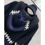 Louis Vuitton Men LV SKI Graphic Hooded Pullover Snowflake Motif Cashmere Black Blue – Image 4