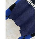 Louis Vuitton Men LV SKI Graphic Hooded Pullover Snowflake Motif Cashmere Black Blue – Image 8