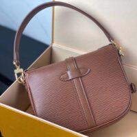 Louis Vuitton Women LV Saumur BB Cognac Brown Epi Grained Cowhide Leather (10)