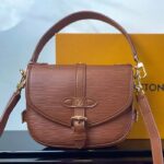 Louis Vuitton Women LV Saumur BB Cognac Brown Epi Grained Cowhide Leather - Imagen 2