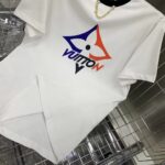 Louis Vuitton Women LV Snowflake T-Shirt Cotton Jersey White LV Golden Chain – Bild 8