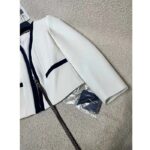 Louis Vuitton Men LV Wetsuit Pull Mikado Jacket Wool Silk White Regular Fit – Image 6