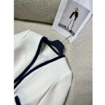 Louis Vuitton Men LV Wetsuit Pull Mikado Jacket Wool Silk White Regular Fit – Image 5