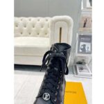 Louis Vuitton Women Territory Flat Ranger Black Monogram-Debossed Calf Leather Side Zip - Image 9