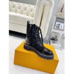 Louis Vuitton Women Territory Flat Ranger Black Monogram-Debossed Suede Calf Leather Side Zip - Image 2