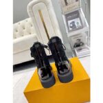 Louis Vuitton Women Territory Flat Ranger Black Monogram-Debossed Suede Calf Leather Side Zip - Image 7