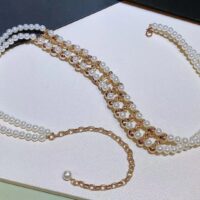 Chanel Women CC Chain Belt Gold Metal Resin Glass Pearls Strass Pearly White Crystal (1)