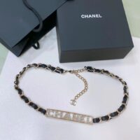 Chanel Women CC Chain Belt Lambskin Gold-Tone Metal Strass Black (7)