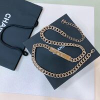 Chanel Women CC Chain Belt Metal Gold Ruthenium (4)