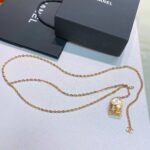 Chanel Women CC Chain Belt Metal Gold Tone Ruthenium - Bild 3