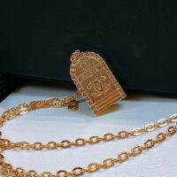 Chanel Women CC Chain Belt Metal Gold Tone Ruthenium (8)