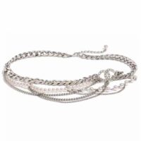 Chanel Women CC Chain Belt Metal Resin Glass Pearls Strass Silver Pearly White Crystal (9)