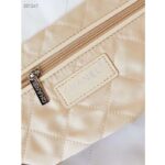 Chanel Women CC Chanel 22 Small Handbag Shiny Calfskin Rainbow Metal White - immagine 10