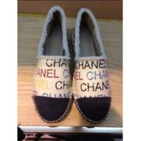 Chanel Women CC Espadrilles Colourful Chanel Logo Gold Tone Metal (2)