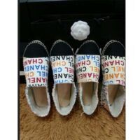 Chanel Women CC Espadrilles Colourful Chanel Logo Gold Tone Metal (2)