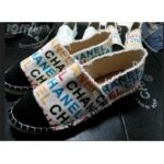 Chanel Women CC Espadrilles Colourful Chanel Logo Gold Tone Metal - Image 8