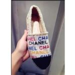 Chanel Women CC Espadrilles Colourful Chanel Logo Gold Tone Metal - Image 14
