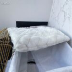 Chanel Women CC Large Backpack Shearling Lambskin Silver-Tone Metal White - immagine 4