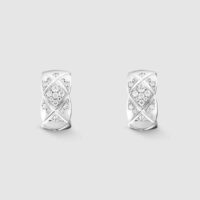 Chanel Women Coco Crush Earrings in 18K White Gold (1)