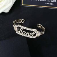 Chanel Women Cuff in Metal Glass Pearls and Strass (1)