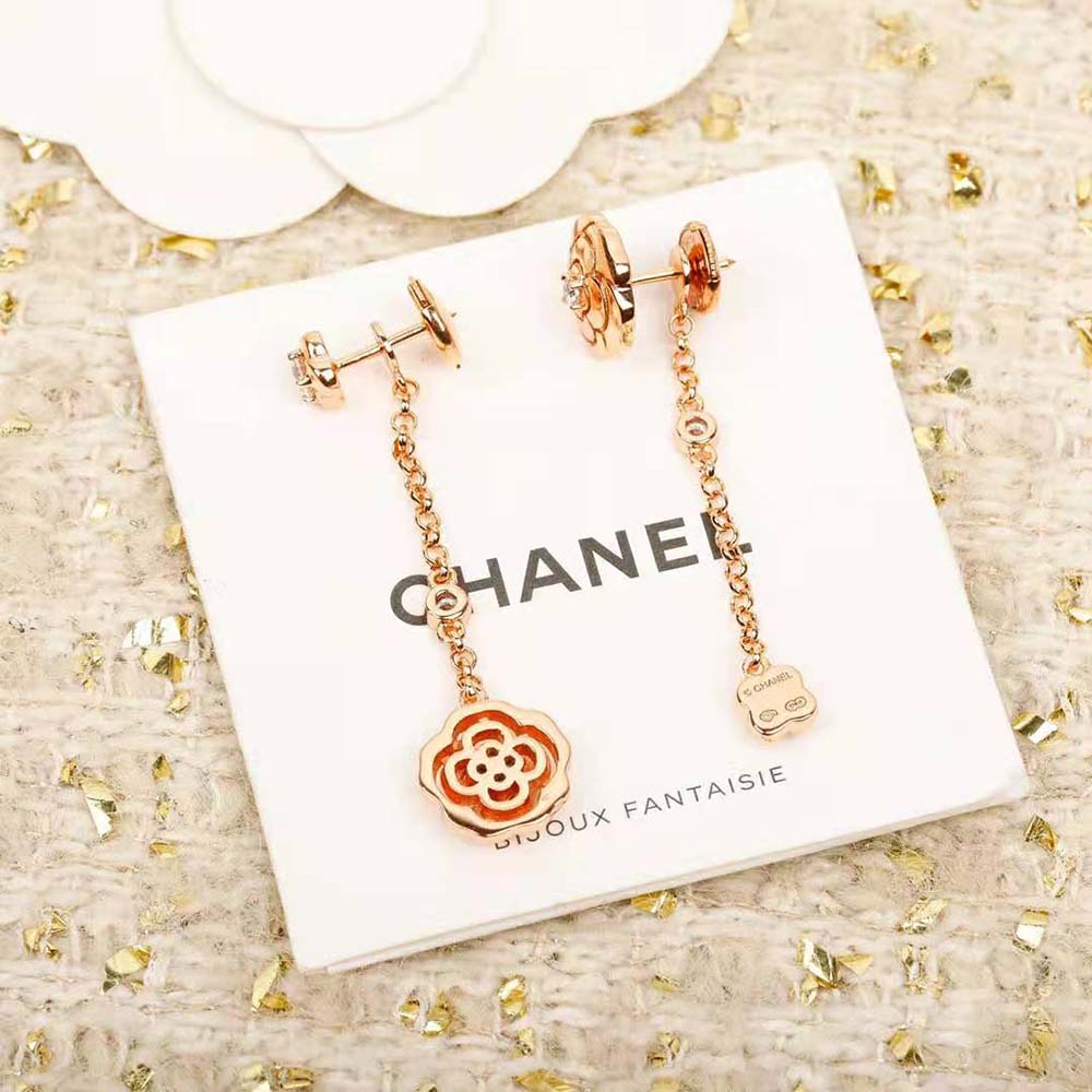 Chanel Women Extrait De Camélia Transformable Earrings (6)