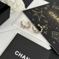 Chanel Women Hoop Earrings in Metal and Strass (1)