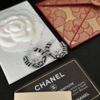 Chanel Women Hoop Earrings in Metal and Strass (1)