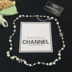 Chanel Women Long Necklace in Metal Glass Pearls and Strass - Imagen 2