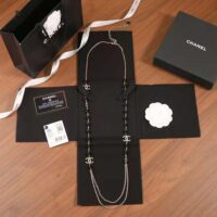 Chanel Women Long Necklace in Metal Glass Pearls and Strass (1)