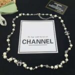 Chanel Women Long Necklace in Metal Glass Pearls and Strass - Imagen 3