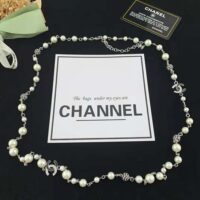 Chanel Women Long Necklace in Metal Glass Pearls and Strass (1)