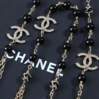 Chanel Women Long Necklace in Metal Glass Pearls and Strass (1)