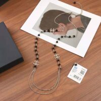 Chanel Women Long Necklace in Metal Glass Pearls and Strass (1)