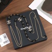 Chanel Women Long Necklace in Metal Glass Pearls and Strass (1)