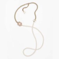 Chanel Women Long Necklace in Metal Resin Glass Pearls and Strass (1)