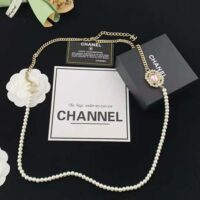 Chanel Women Long Necklace in Metal Resin Glass Pearls and Strass (1)