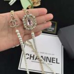 Chanel Women Long Necklace in Metal Resin Glass Pearls and Strass - immagine 8