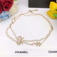 Chanel Women Long Necklace in Metal and Glass Pearls Strass (1)